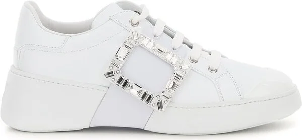 Roger Vivier Viv' Skate Strass Buckle Sneakers