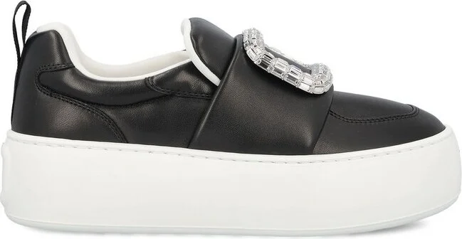Roger Vivier Viv' Up Embellished Buckle Sneakers