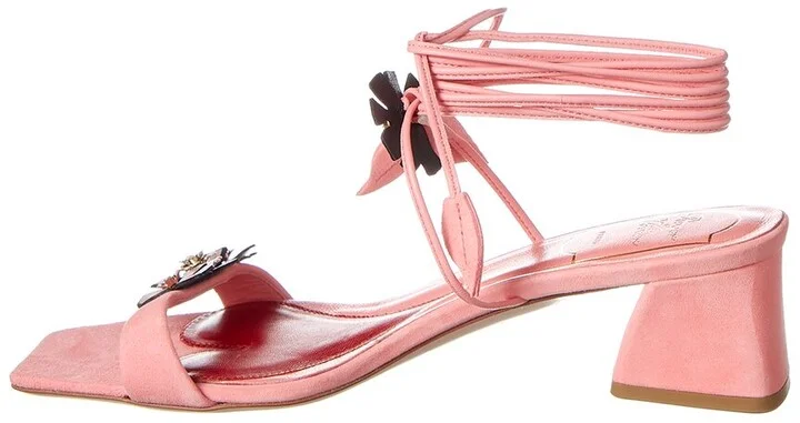 Roger Vivier Vivier Blossom Suede Sandal - Image 2