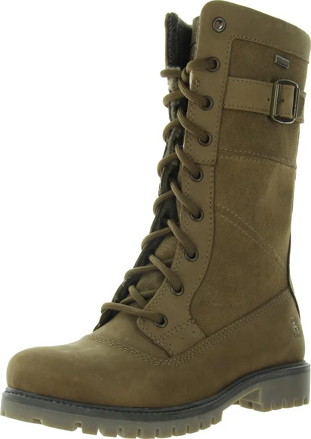 ROGUE 10 Womens Faux Fur Lined Leather Mid-Calf Boots
