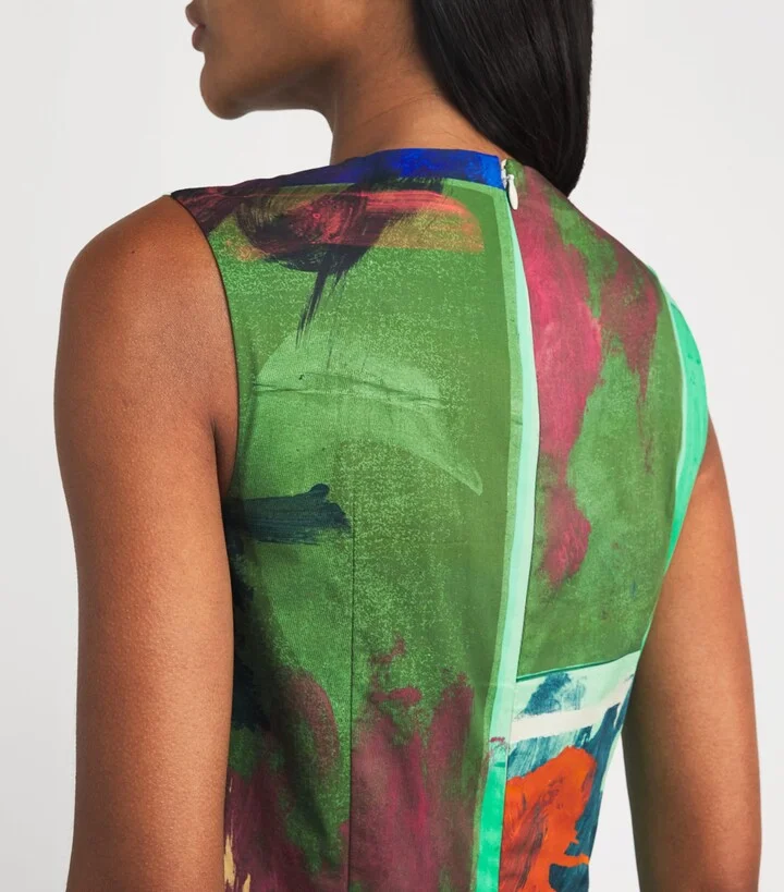 Roksanda Cotton Bow-Detail Nura Midi Dress - Image 4