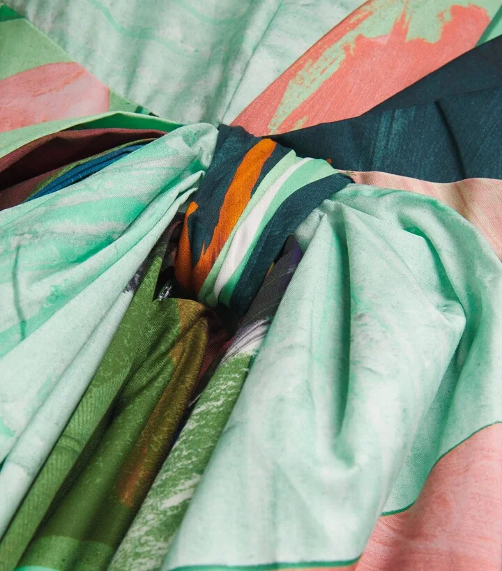 Roksanda Cotton Bow-Detail Nura Midi Dress - Image 5