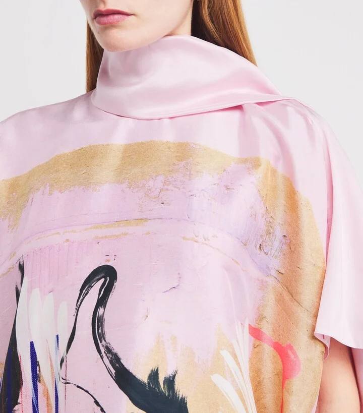Roksanda Silk Oshsone Midi Dress - Image 4