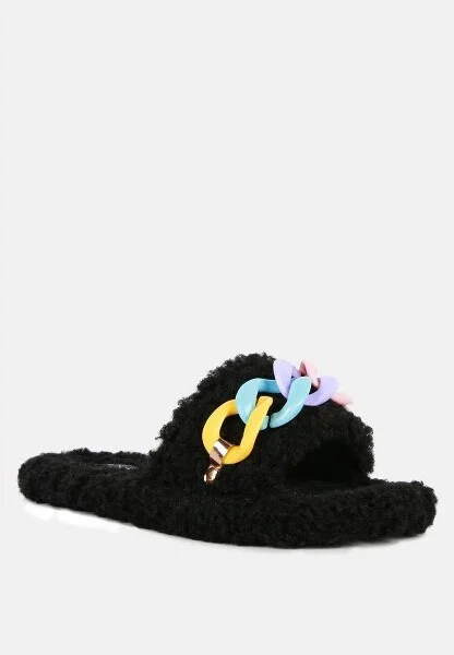 Rola Acrylic Chain Slides Women - Image 3