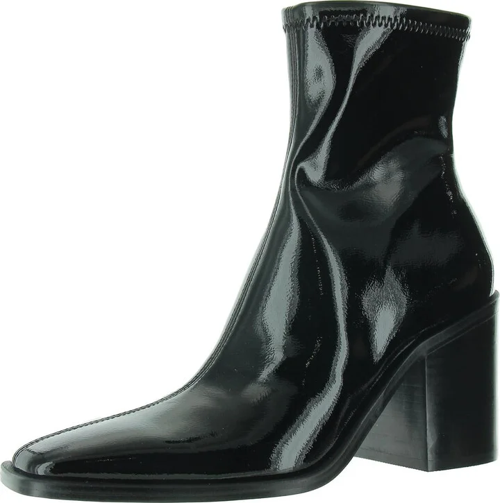 Rolfe Womens Block Heel Man Made Mid-Calf Boots
