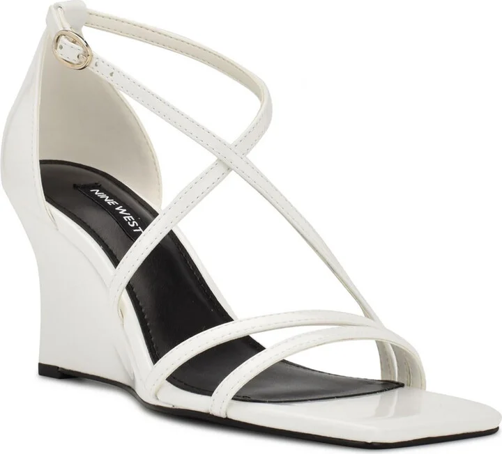 ROLGA3 Womens Square toe Casual Wedge Sandals