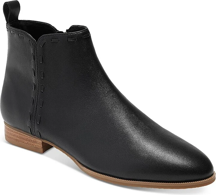 Rollins Womens Suede Block Heel Ankle Boots
