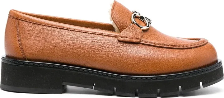 Rolo shearling-lined loafers