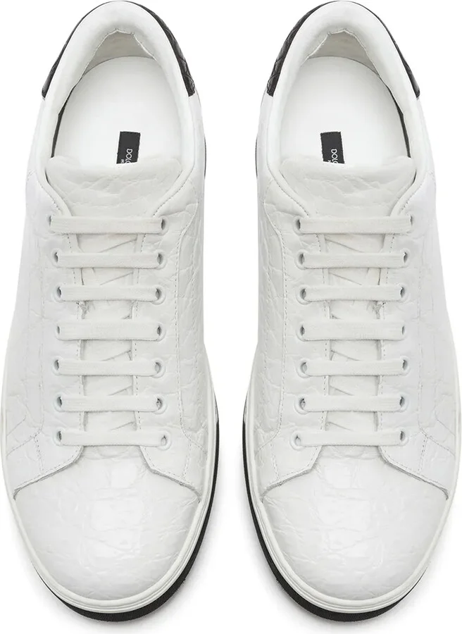 Roma crocodile leather sneakers - Image 4