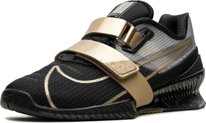 Romaleos 4 "Black/Metallic Gold" weightlifting shoes - Image 4