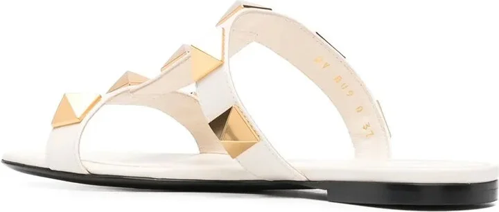 Roman Stud flat leather sandals - Image 3