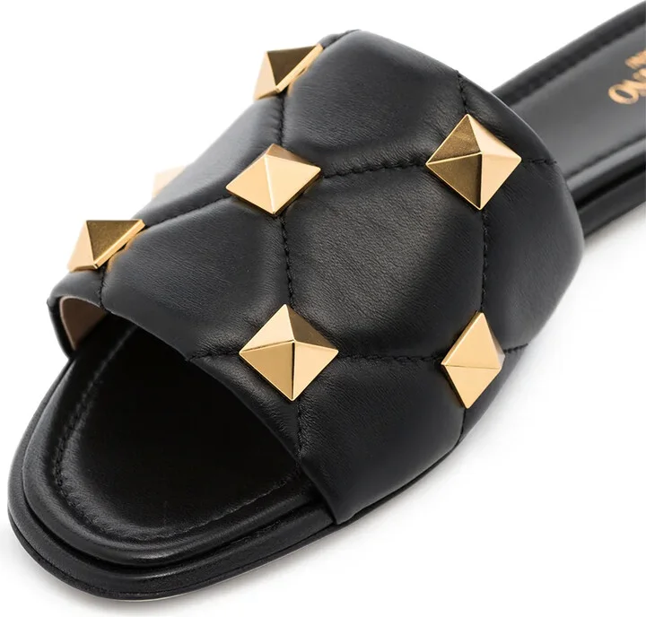 Roman Stud flat leather sandals - Image 2