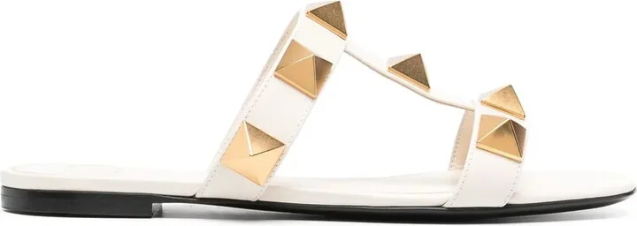 Roman Stud flat leather sandals
