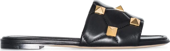 Roman Stud flat leather sandals