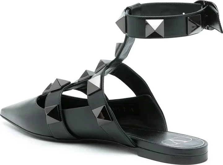 Roman Stud flat pumps - Image 3
