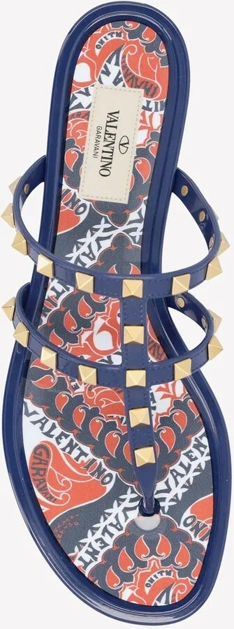 Roman Stud Flat Thong Sandals - Image 2
