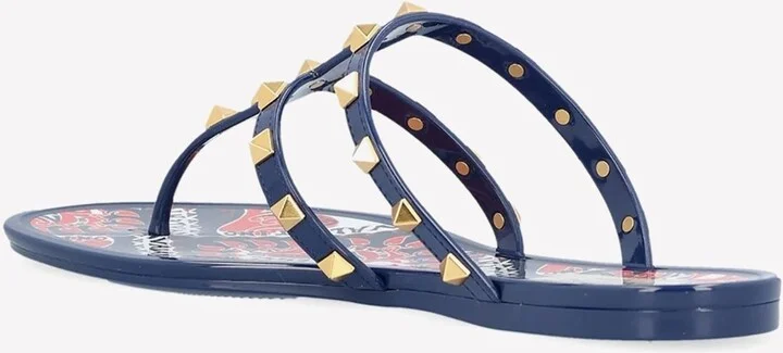 Roman Stud Flat Thong Sandals - Image 3