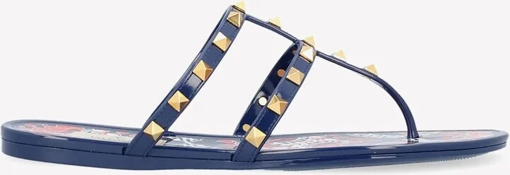 Roman Stud Flat Thong Sandals