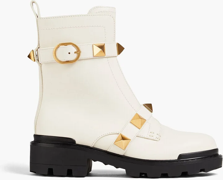 Roman Stud leather ankle boots