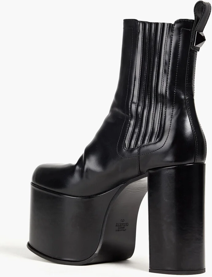 Roman Stud leather platform ankle boots - Image 3