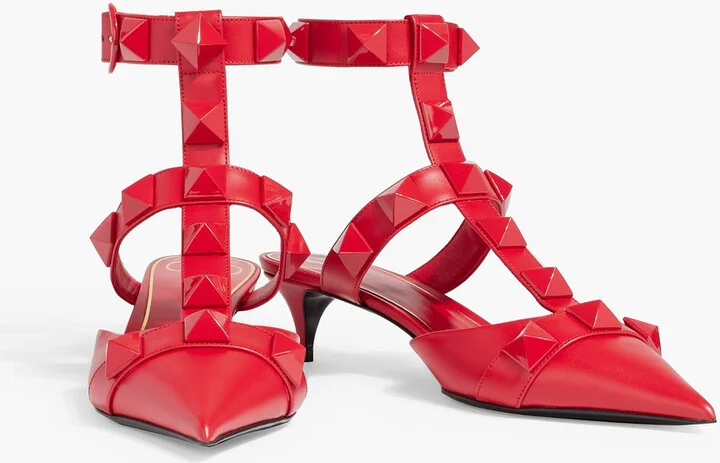 Roman Stud leather pumps - Image 2