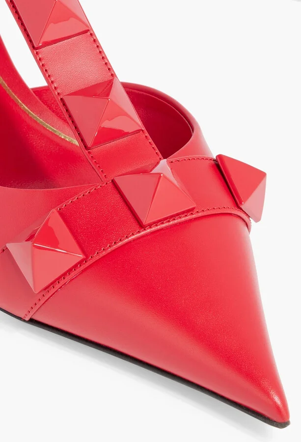 Roman Stud leather pumps - Image 4