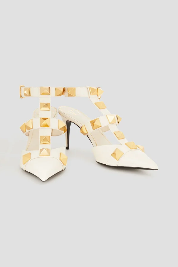 Roman Stud leather pumps - Image 2