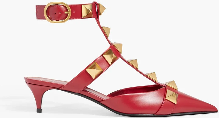 Roman Stud leather pumps