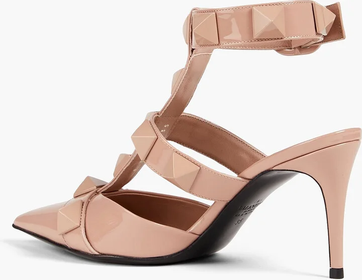 Roman Stud patent-leather pumps - Image 3