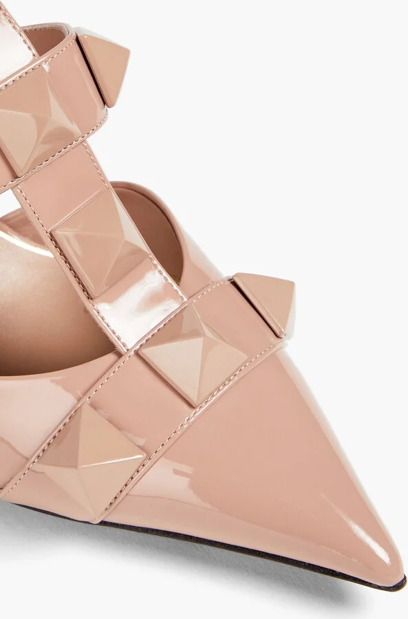 Roman Stud patent-leather pumps - Image 4