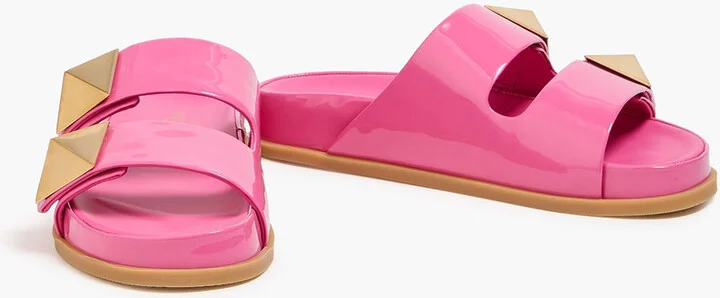 Roman Stud patent-leather sandals - Image 2
