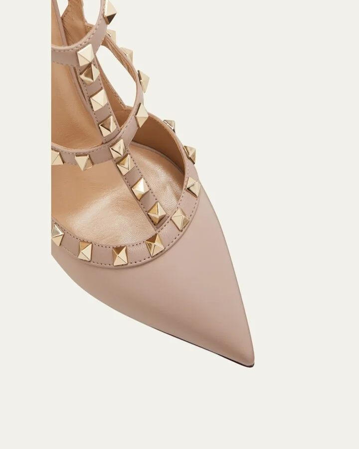 Roman Stud Pointed Caged Pumps - Image 3