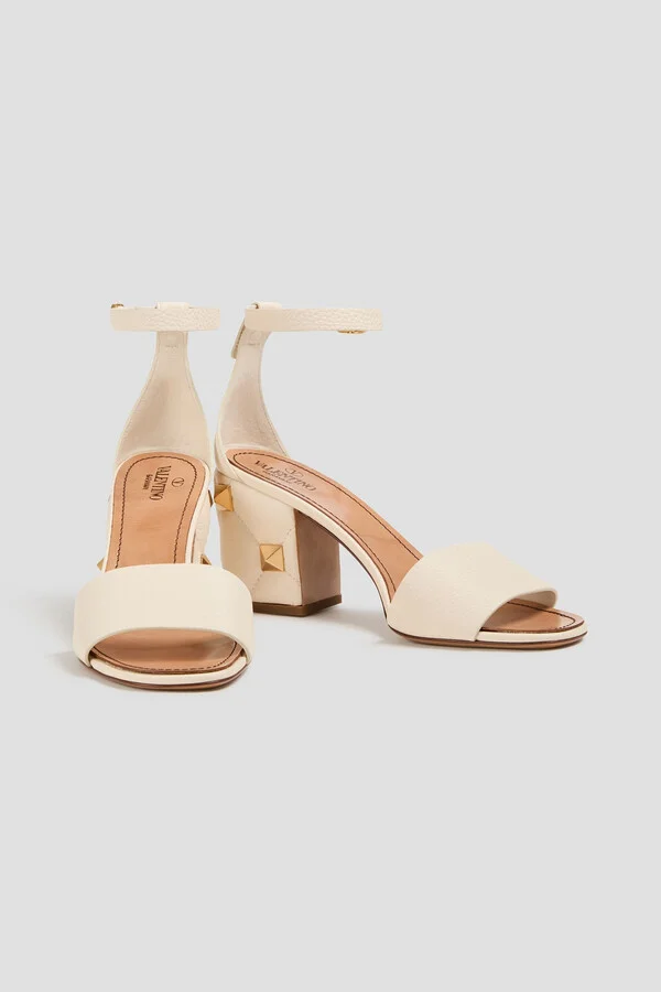Roman Stud quilted pebbled-leather sandals - Image 2