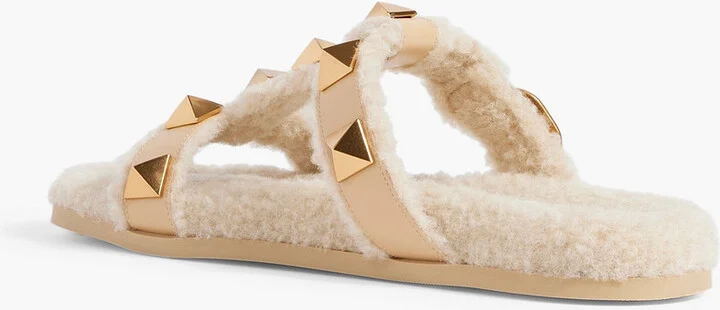 Roman Stud shearling sandals - Image 3