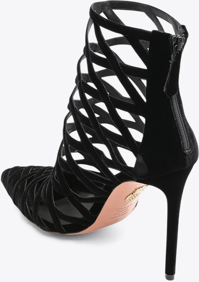 Romance 105 Velvet Ankle Boots - Image 3