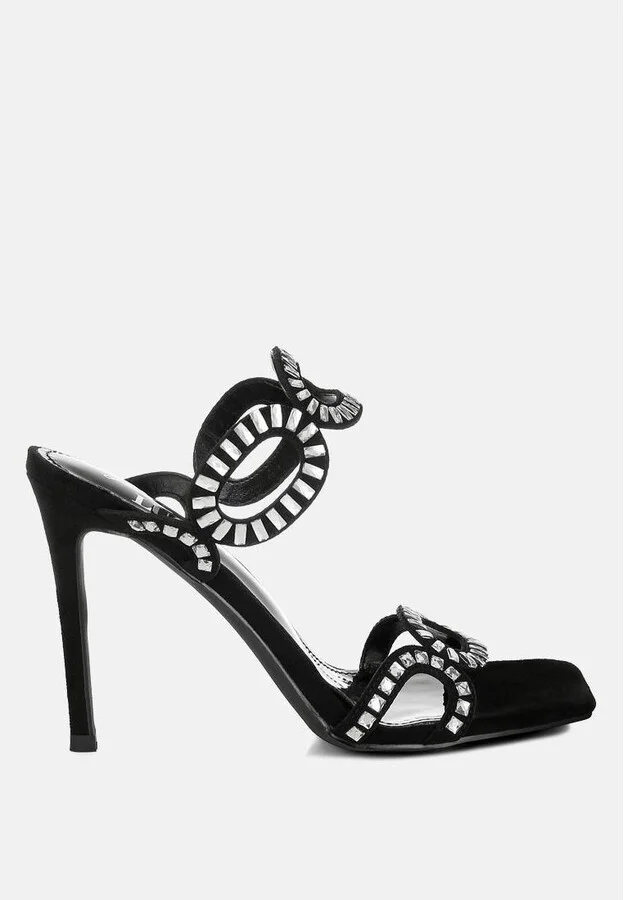 Romashka Cut Out Detail Stiletto Heel Sandals - Image 2