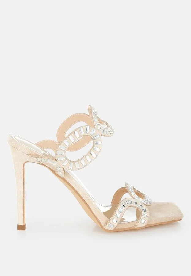 Romashka Cut Out Detail Stiletto Heel Sandals - Image 4