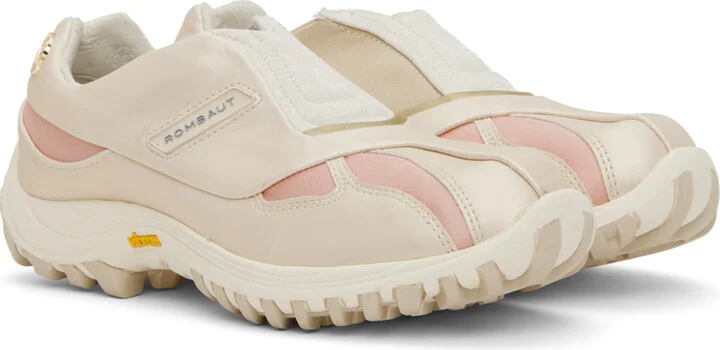 Rombaut Beige & Pink Neo Sneakers - Image 4