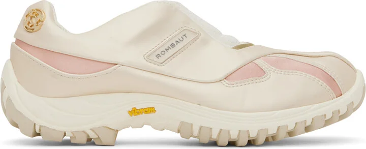 Rombaut Beige & Pink Neo Sneakers