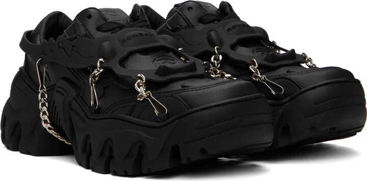 Rombaut Black Boccaccio II Harness Sneakers - Image 4