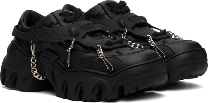 Rombaut Black Boccaccio II Harness Sneakers - Image 4