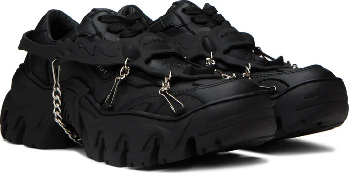 Rombaut Black Boccaccio II Harness Sneakers - Image 4