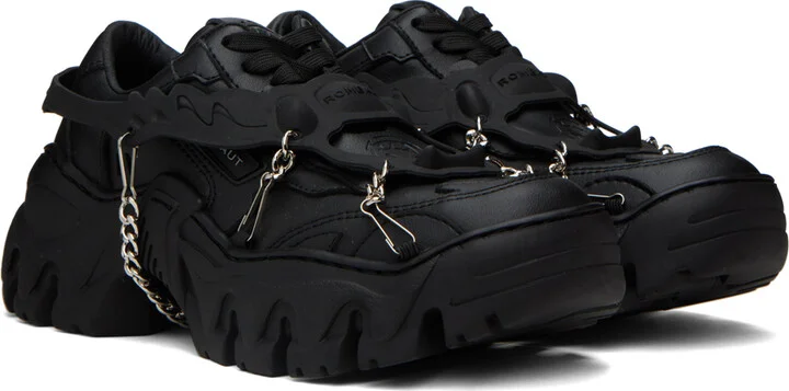 Rombaut Black Boccaccio II Harness Sneakers - Image 4