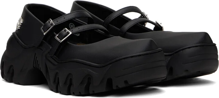 Rombaut Black MJ Ballerina Flats - Image 4