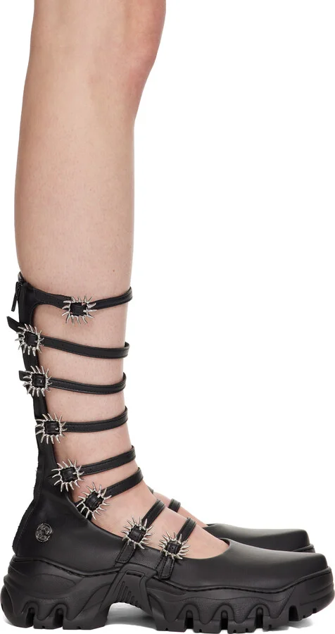 Rombaut Black MJ High Ballerina Flats