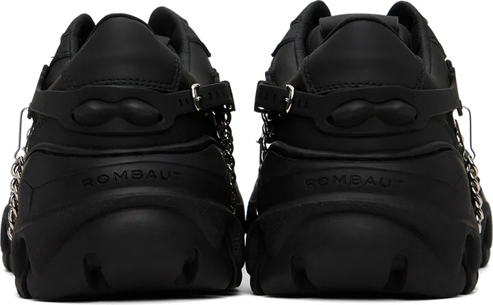 Rombaut Black Monogram Boccaccio II Low Sneakers - Image 2