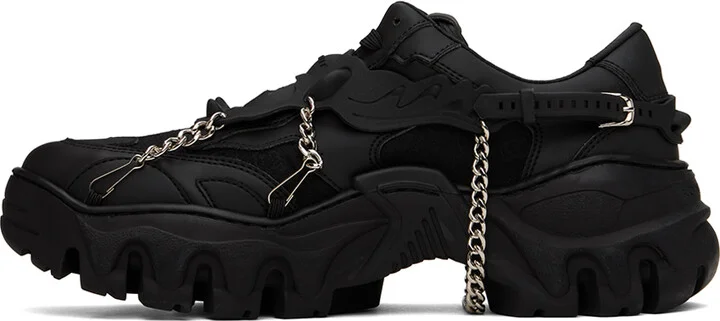 Rombaut Black Monogram Boccaccio II Low Sneakers - Image 3