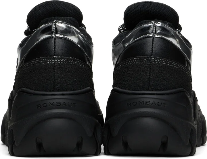 Rombaut Black & Silver Boccaccio II Asfalto Sneakers - Image 2