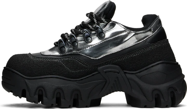 Rombaut Black & Silver Boccaccio II Asfalto Sneakers - Image 3