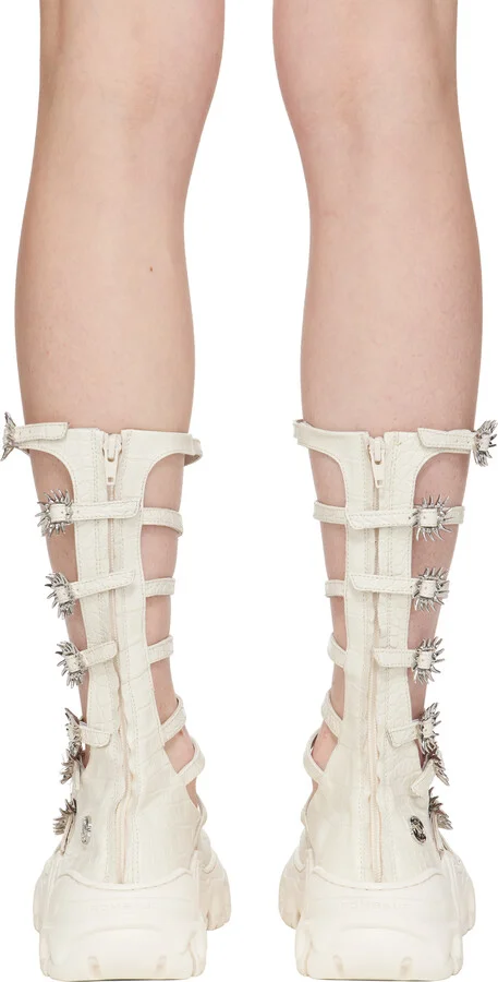Rombaut Off-White MJ High Ballerina Flats - Image 2